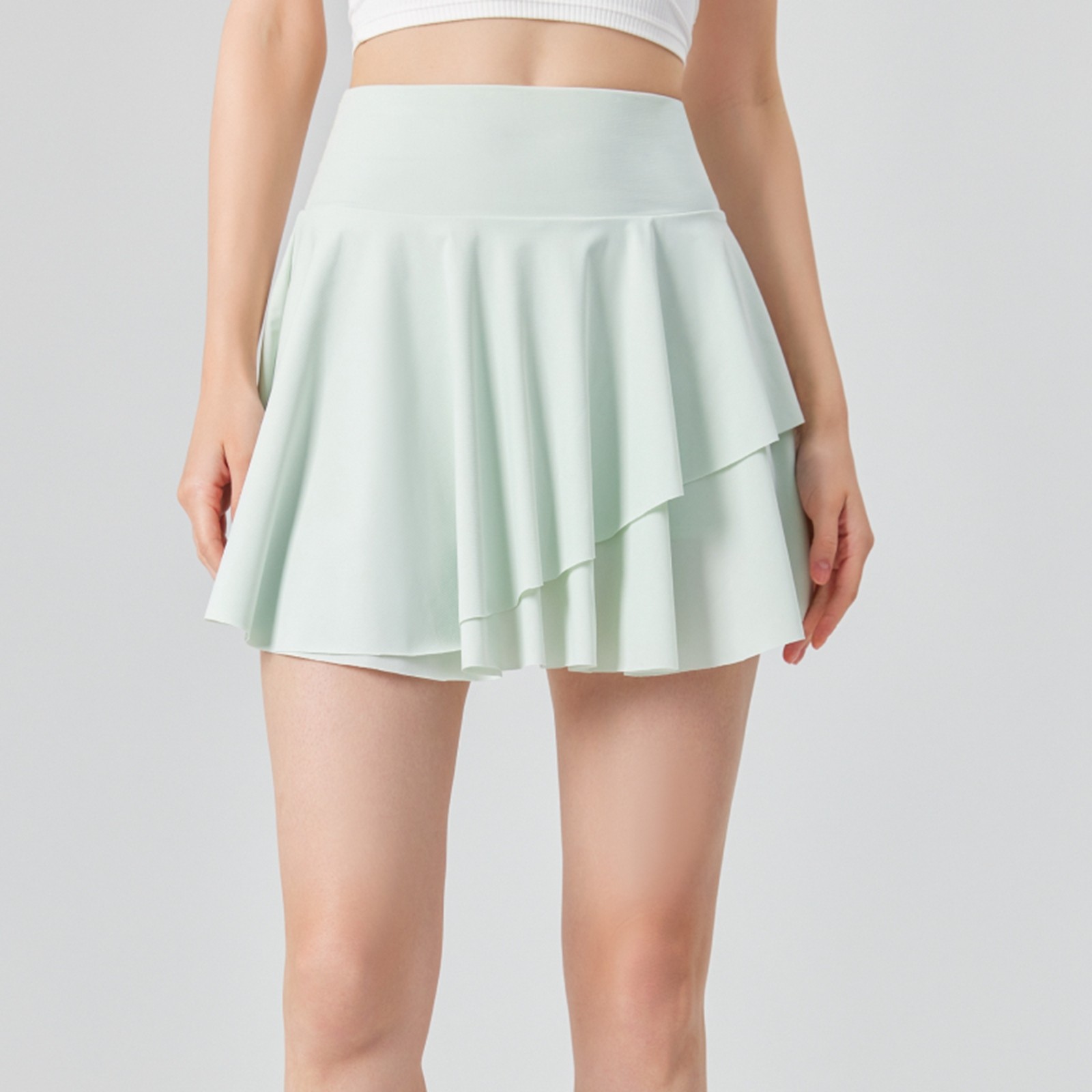 thumbnail image 2 of Falda pantalón para mujer Sun Skort Ice Cool Blocking: falda de tenis 2 en 1, secado rápido, UPF50+; deportiva/fitness (tallas S-XL)., 2 of 8